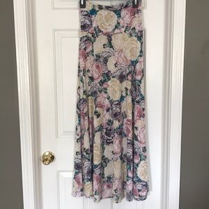 Floral LuLaRoe maxi skirt